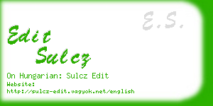 edit sulcz business card